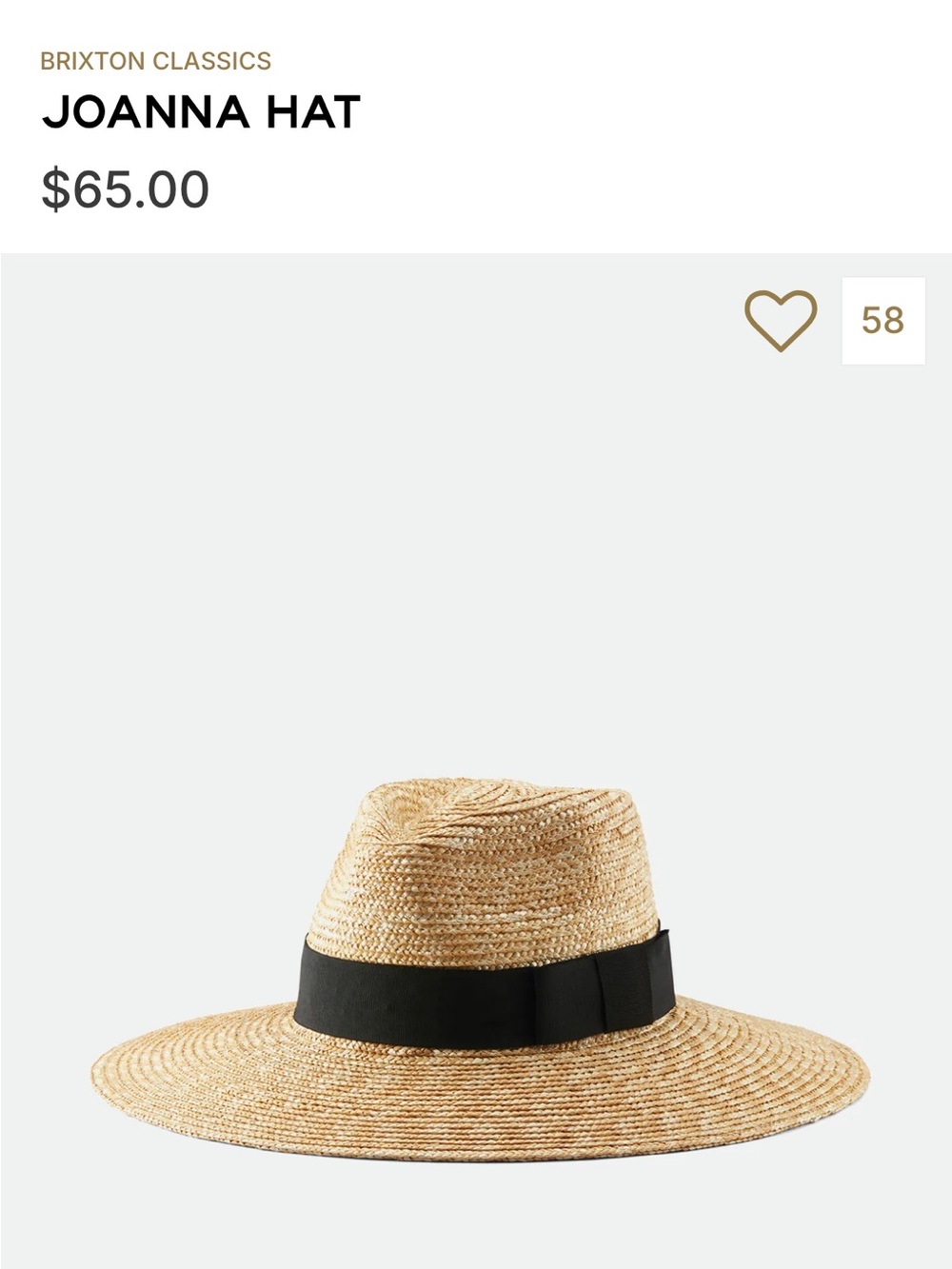 Brixton Joanna Straw Hat